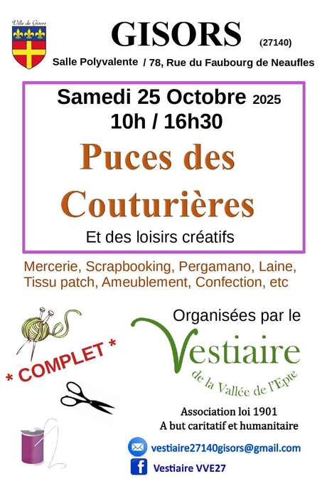 3ème édition des Puces des couturières et des loisirs créatifs