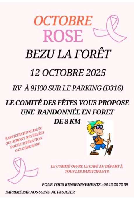 Octobre Rose - Randonnée en forêt