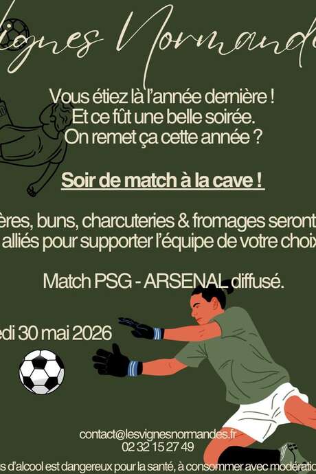 Diffusion du match PSG - Arsenal à la cave