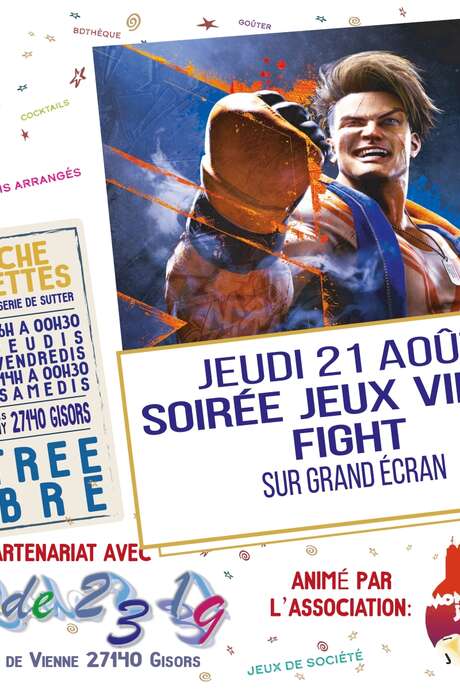 Soirée jeux vidéo fight