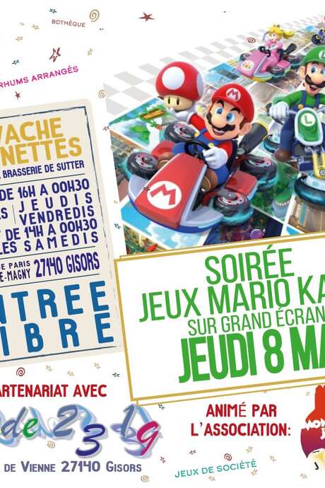 Soirée jeux Mario Kart Soirée jeux Mario Kart