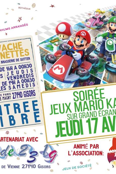 Soirée jeux Mario Kart Soirée jeux Mario Kart