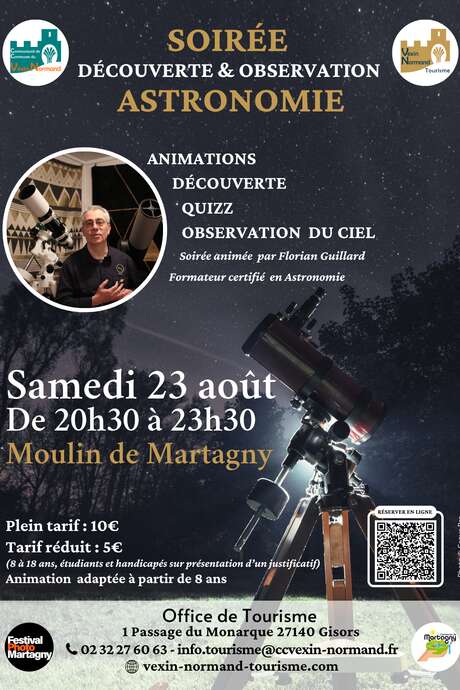 Soirée découverte et observation astronomie