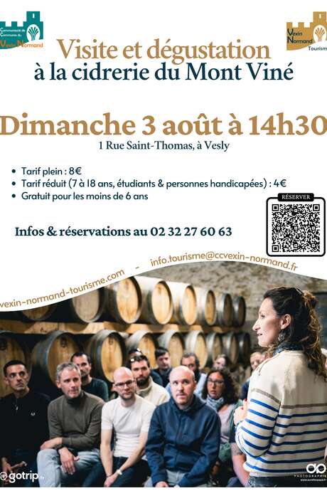 Visite et dégustation à la cidrerie du Mont Viné