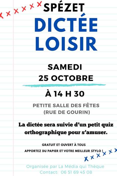 Dictée Loisir Dictée Loisir