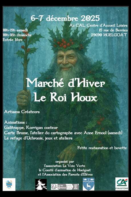 Marché d'Hiver "Le Roi Houx" à la salle du CAL à Huelgoat.