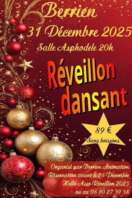 Réveillon dansant à Berrien.