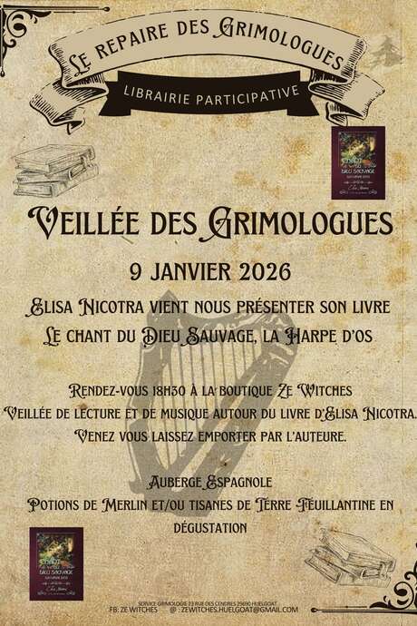 Veillée des Grimologues à Ze Witches à Huelgoat.
