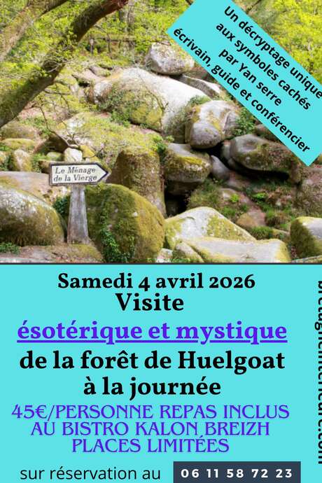 Visite ésotérique et mystique de la Forêt de Huelgoat à la journée avec Yan Serre à Huelgoat.