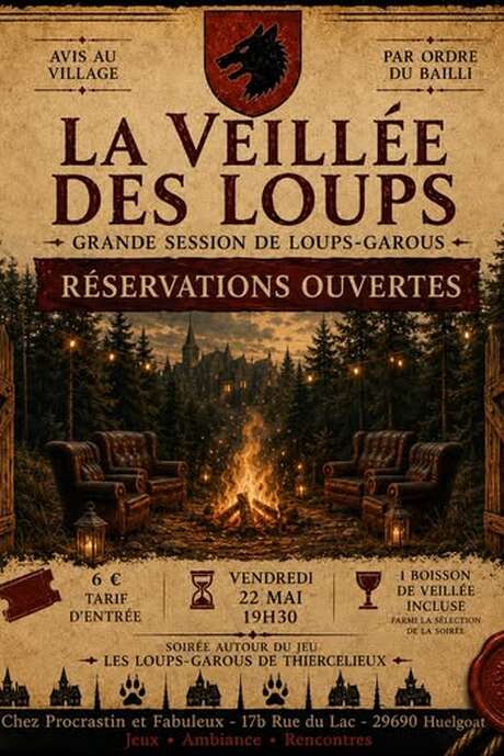 La veillée des loups - grande session Loups Garous