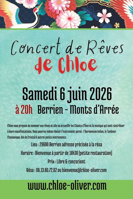 Concert de Rêve de Chloé à Berrien.
