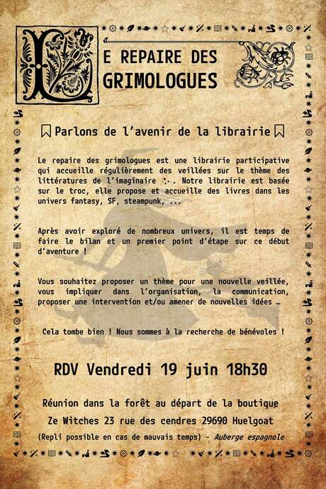Le Repaire de Grimologues à Ze Witches à Huelgoat.