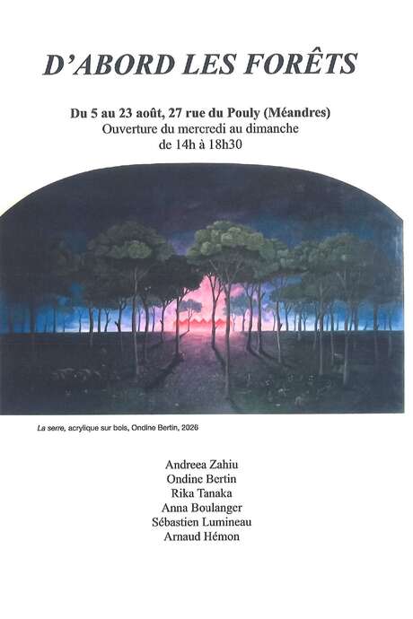 Exposition "D'Abord les Forêts" à la Galerie Méandres à Huelgoat.