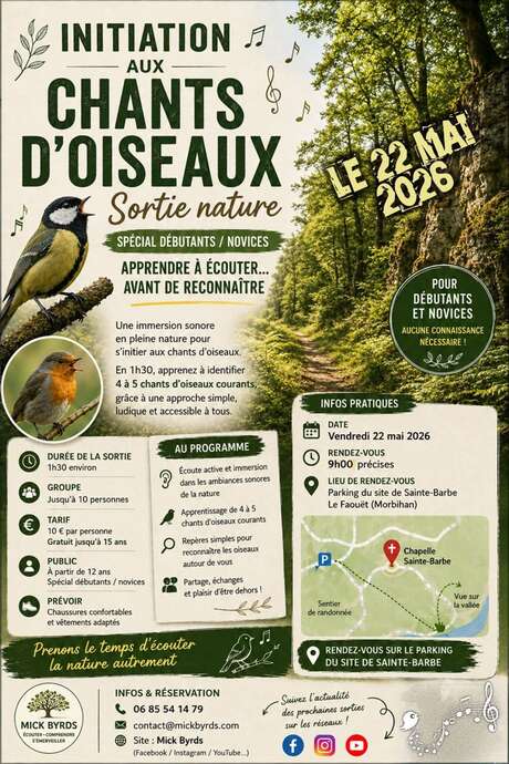 Initiation aux chants d'oiseaux