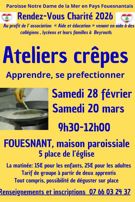 Ateliers crêpes - Les rendez-vous charité