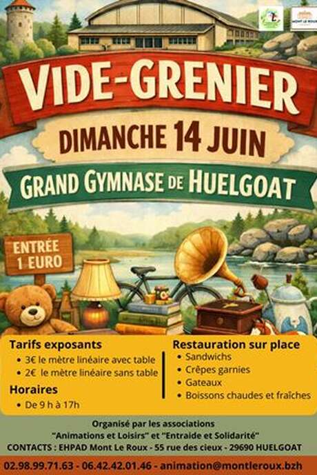 Vide-grenier à Huelgoat
