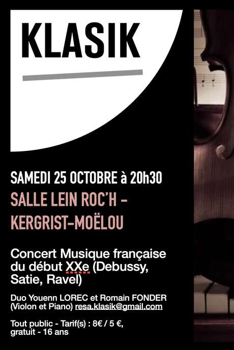 Concert Musique Classique Début XXe - Duo violon piano