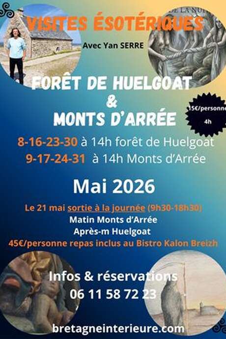 Visites guidées ésotériques avec Yan Serre à Huelgoat