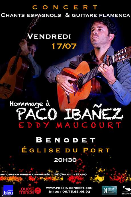 Concert "Hommage à Paco Ibañez : Chants espagnols et guitare Flamenca"