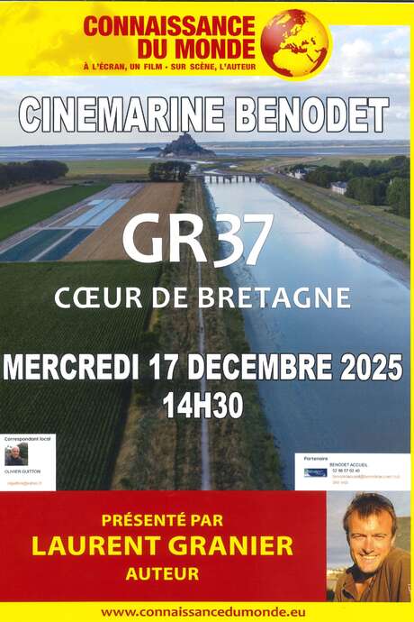 Connaissance du Monde au Cinémarine : GR37 Coeur de Bretagne, du Mont Saint-Michel à Crozon