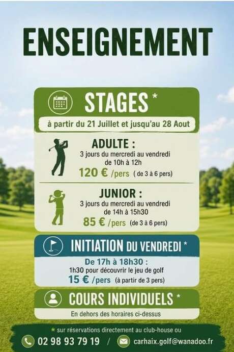 Enseignement golf
