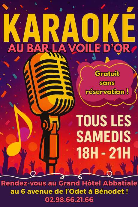 Les Samedis Karaoké de La Voile d’Or !