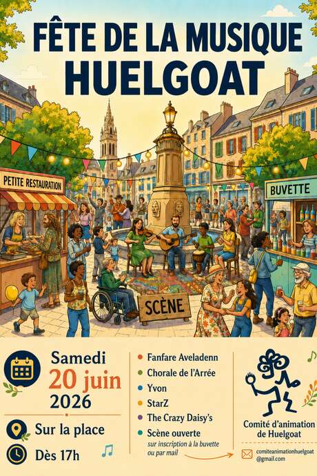 Fête de la Musique à Huelgoat.