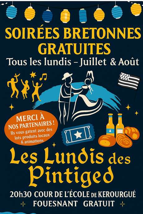 Les lundis des Pintiged - Initiation à la danse Bretonne le lundi soir en été