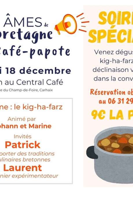 "Café-papote avec Âmes de Bretagne : Kig ha Farz ! "