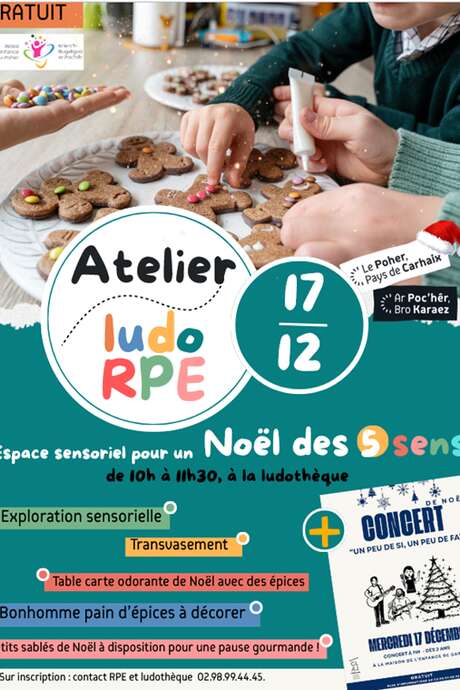 Atelier : Espace sensoriel pour un Noël des 5 sens