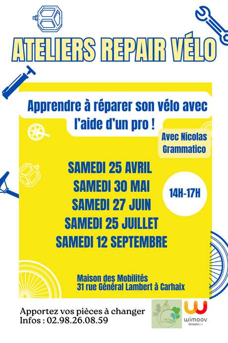 Maison des Mobilités : Ateliers Repair Vélo
