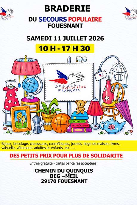 Braderie estivale du Secours Populaire