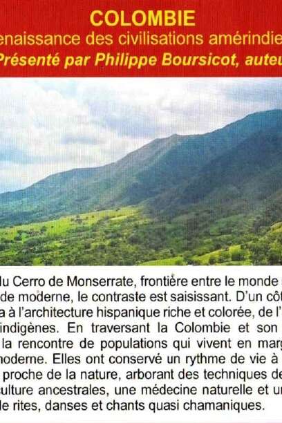 Connaissance du Monde au Cinémarine : Colombie, la renaissance des civilisations amérindiennes