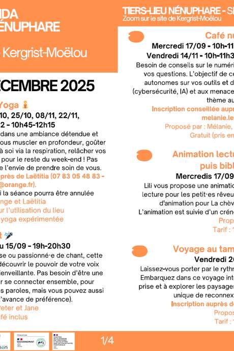 Octobre au Tiers-lieu Nénuphare / Kergrist-Moëlou