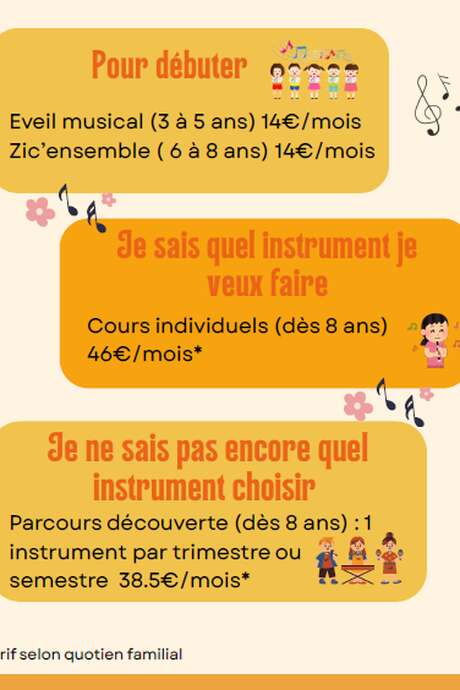 Portes ouvertes école de musique Kprn Boud