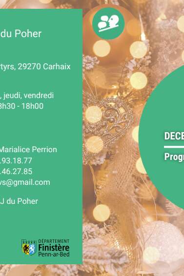 CLAJ : Programme activités Adultes Décembre