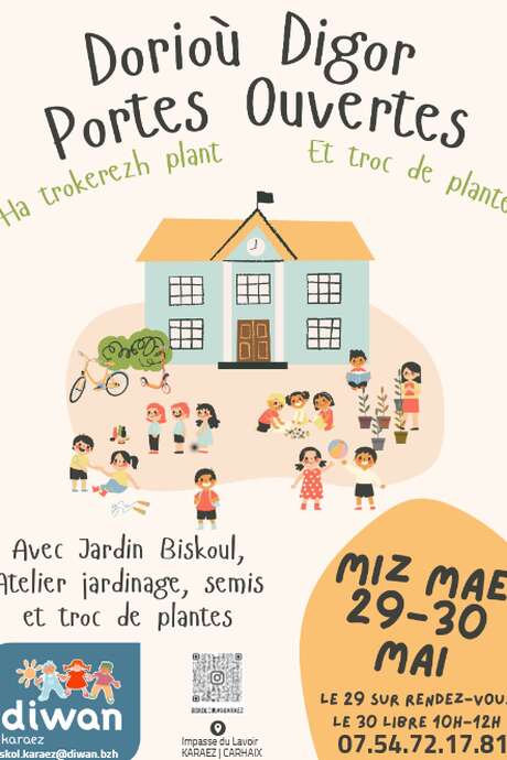 Ecole Diwan : Portes Ouvertes et troc de plantes