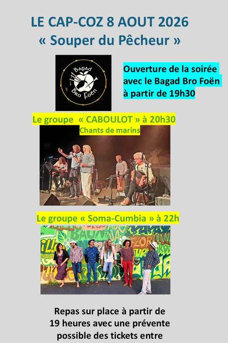 Fête du Cap-Coz : souper du pêcheur et feu d'artifice nautique