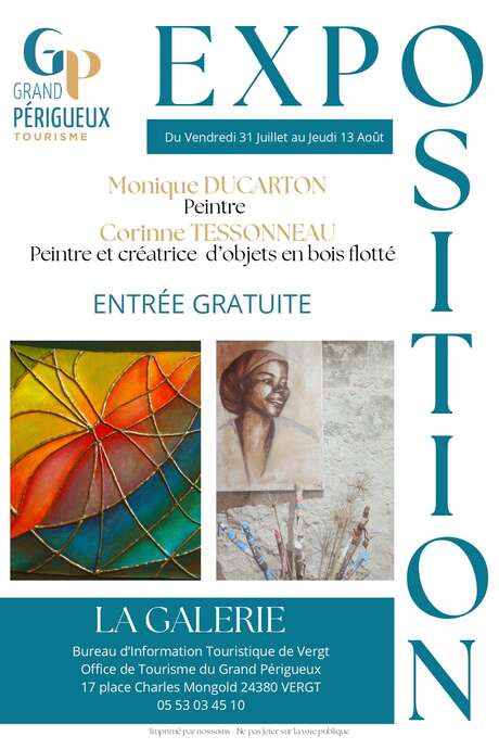Exhibition of Monique DUCARTON, Corinne TESSONNEAU