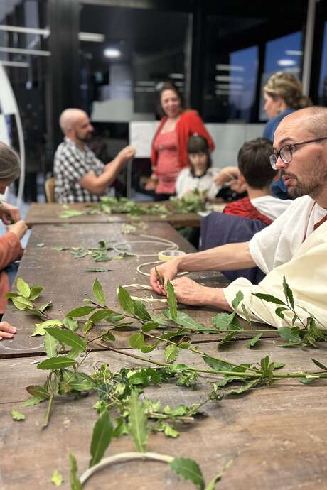 Visite-atelier famille Les lauriers de César