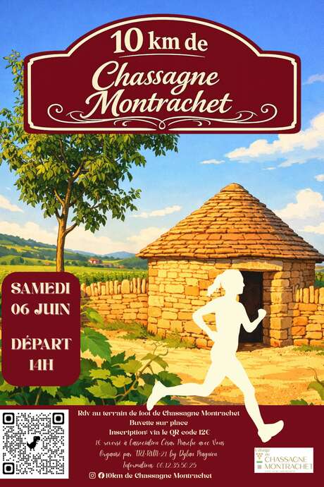 10 km de Chassagne-Montrachet