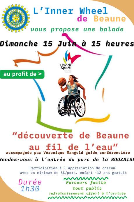 Découverte de Beaune au fil de l'eau - une marche handisport