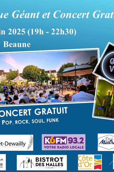 Pique-Nique Géant et Concerts Gratuits