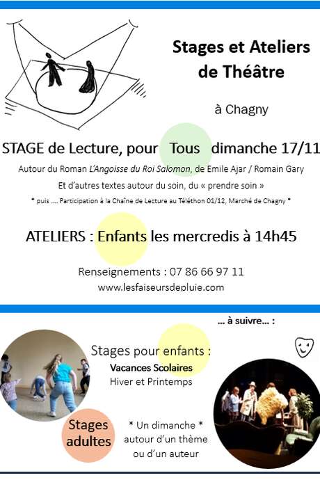 Théâtre à Chagny - Ateliers et Stages de Théâtre et Lecture