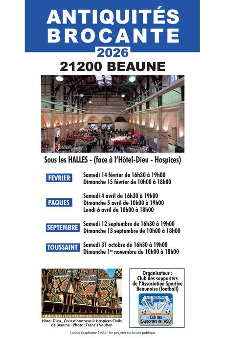 ANTIQUITÉS - BROCANTE DES HALLES DE BEAUNE