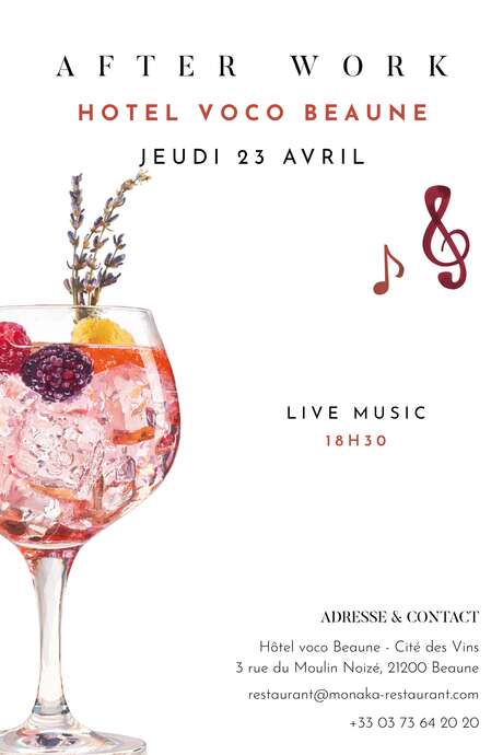 Afterwork Live Music - Hôtel voco Beaune - Cité des Vins