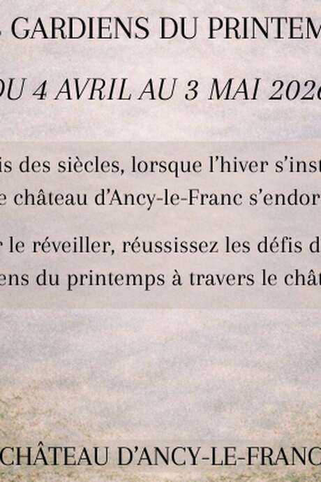 Pâques au Château d'Ancy-le-Franc