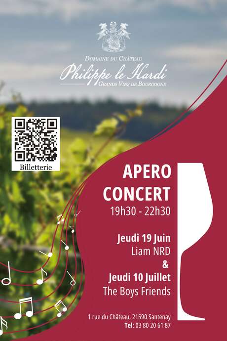 Apéro Concert jeudi 10 juillet au Château Philippe le Hardi