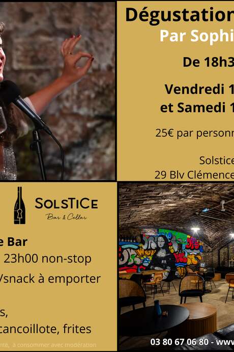 Dégustations spectacles par Sophie Jammet