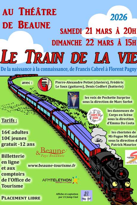 Comédie Musicale « Le train de la vie, de Francis Cabrel à Florent Pagny »